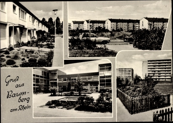 Postcard Baumberg Monheim am Rhein, settlement, residential buildings