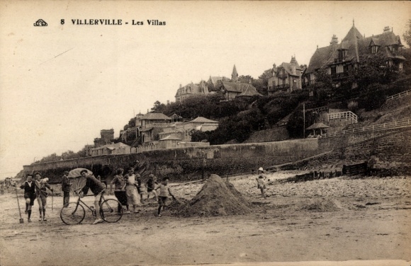 Postcard Villerville Calvados, Villas