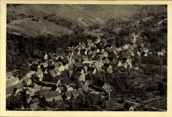Postcard Unterheimbach Bretzfeld in Württemberg, aerial photograph