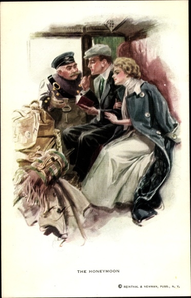 Artist Postcard Boileau, Philip, The Honeymoon