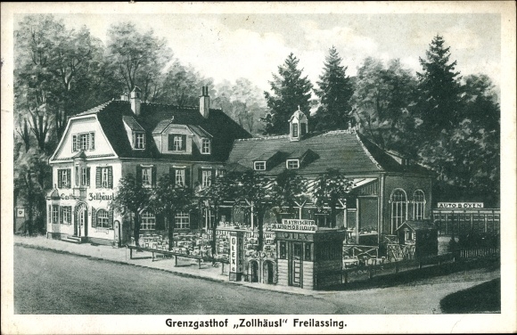 PC Freilassing in the Berchtesgaden region of Upper Bavaria, Grenzgasthof Zollhäusl, owner Ernst