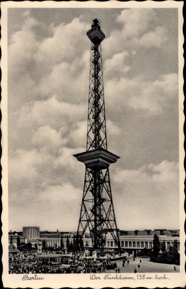 PC Berlin Charlottenburg, view from the radio tower, exhibition grounds