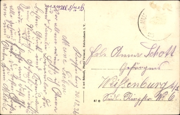 Postcard Kupferberg in Upper Franconia, general view