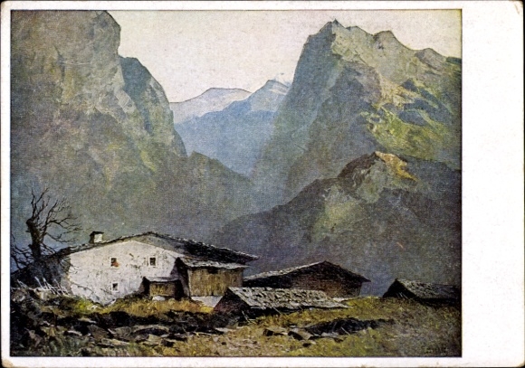 Artist Postcard Mulley, O., Smallholding, HDK 175