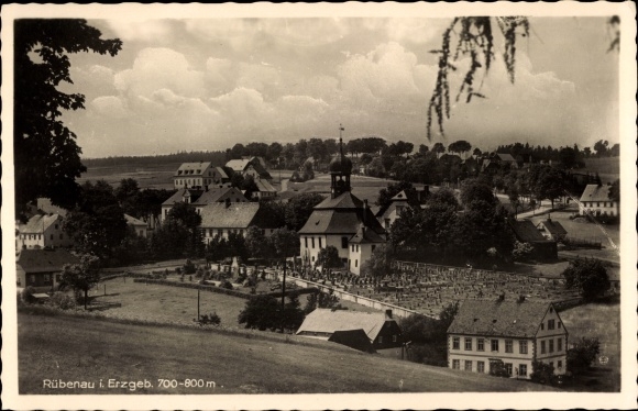 Ak Rübenau Marienberg im Erzgebirge Sachsen, Totalansicht
