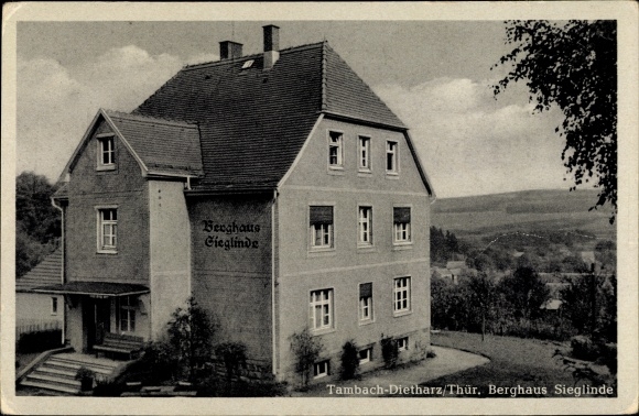 Postcard Tambach Dietharz in the Thuringian Forest, Berghaus Sieglinde