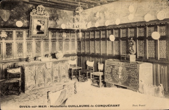 Ak Dives sur Mer Calvados, Hostellerie Guillaume le Conquerant