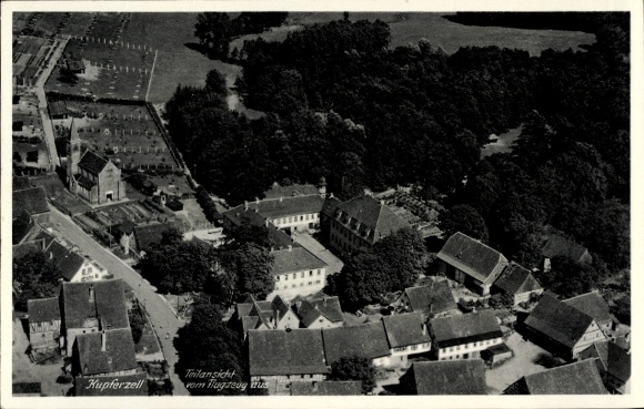 Postcard Kupferzell in Württemberg, aerial photograph