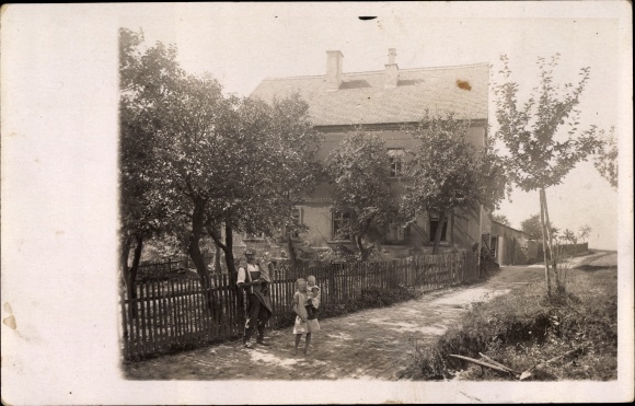 Foto Ak Etzoldshain Bad Lausick in Sachsen, Dorfstraße