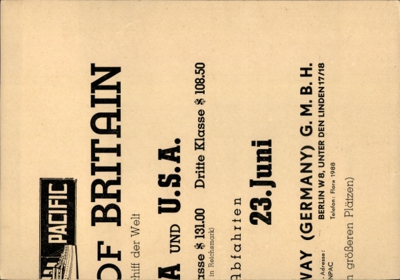Ak-schip, Canadian Pacific, Hamburg, Alsterdamm