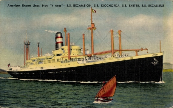 AK-stoomboot, SS Excambion, SS Exochorda, SS Exeter, SS Excalibur, American Export Lines