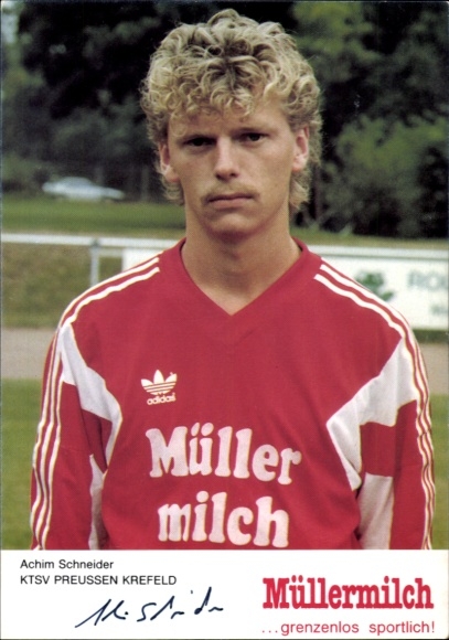 Autogrammkarte Fußballer Achim Schneider, KTSV Preussen Krefeld, Autogramm