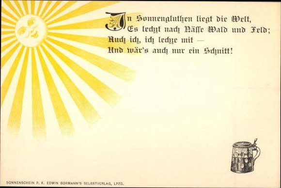Set of PCs in envelope, sunshine with humorous sayings