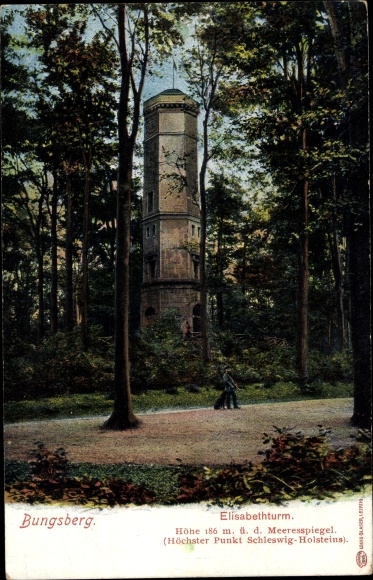 Postcard Schönwalde on the Bungsberg in Ostholstein, Elisabeth Tower on the Bungsberg
