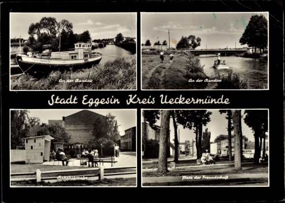 Postcard Eggesin in Mecklenburg-Western Pomerania, on the Randow, place of friendship