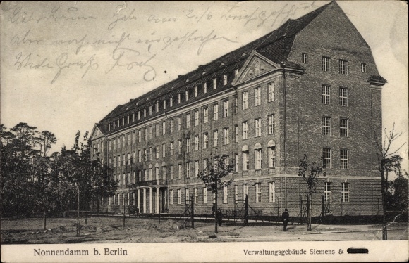 PC Berlin Spandau Nonnendamm, Siemens administration building