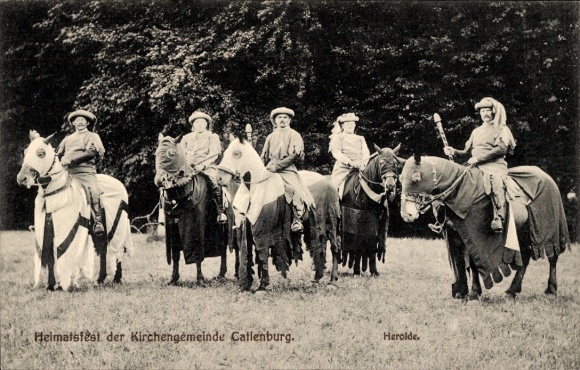 KP Catlenburg Katlenburg, lokalne święto parafii, stroje historyczne, heroldowie