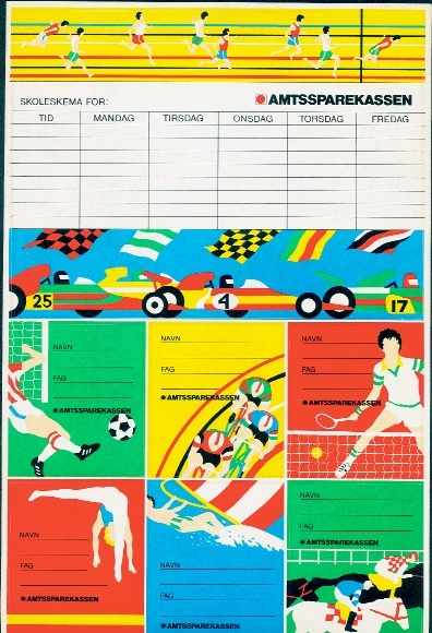 Timetable Advertising, Savings Banks, Sports, Tennis, Football, Horseback Riding