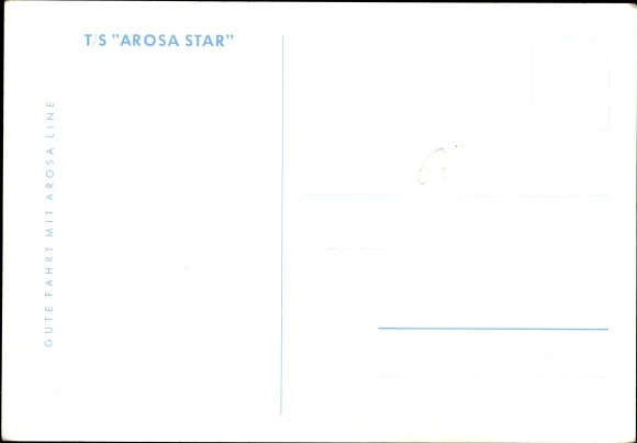 Kunstenaar Ak Dampfer TS Arosa Star, Arosa Line