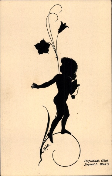 Paper cut PC Diefenbach, divine youth 1, part 5