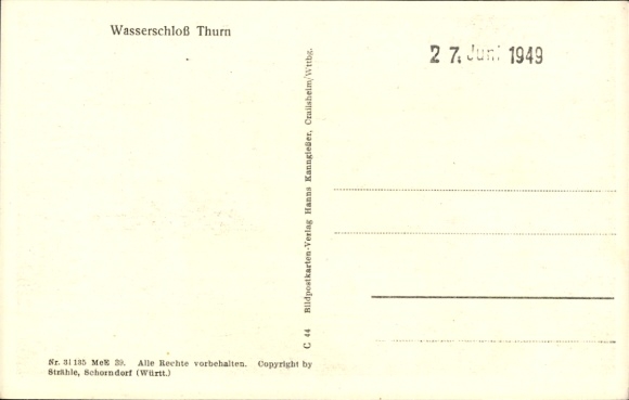Ak Heroldsbach in Oberfranken, Luftaufnahme eines Wasserschlosses, umgeben von Wäldern und Wiesen