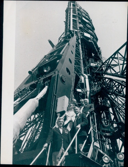 Foto Kosmodrom Baikonur, Sowjetisch Amerikanisches Sojus-Apollo-Programm, Träger-Rakete, 1975