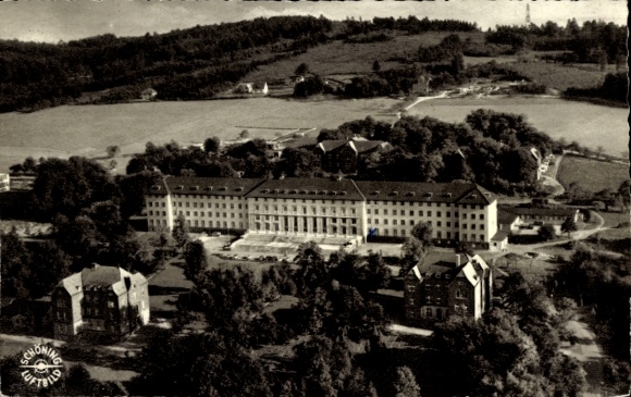 Postcard Waldbröl in the Oberbergischer Kreis, District Hospital