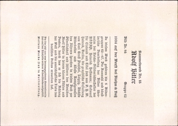 Collective picture Adolf Hitler, shipyard of Blohm &amp; Voss 1834, collective work no. 15 picture 84
