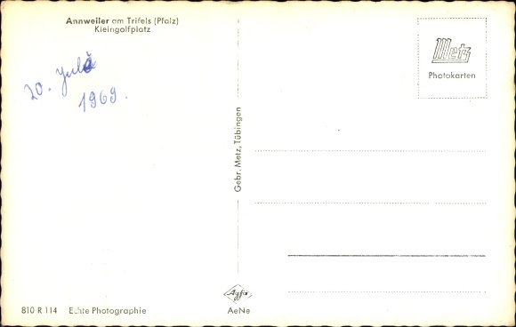 Postcard Annweiler am Trifels Palatinate, small golf course