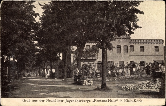 Postcard Klein Köris Groß Köris in Brandenburg, Neukölln youth hostel Fontane Haus