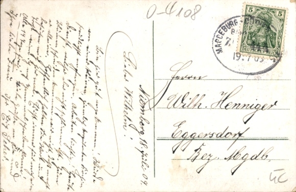 PC Niemberg Landsberg in the Saalekreis, dairy, post office, stock malt factory, grocery store