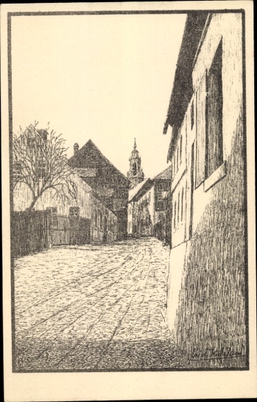 Artist Postcard Eiland, Erich, Schneeberg in the Ore Mountains, The Distant Song