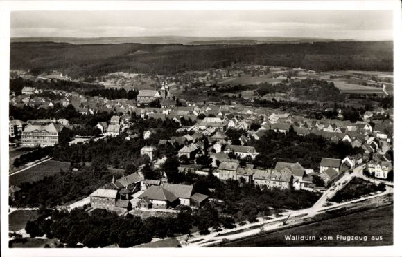 KP Walldürn w Odenwald Baden, zdjęcie lotnicze