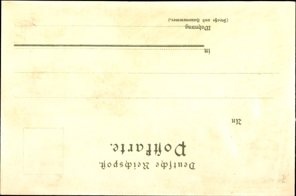 Artist Chromo-Litho Hein, Franz, Mainz am Rhein, Gutenberg Monument