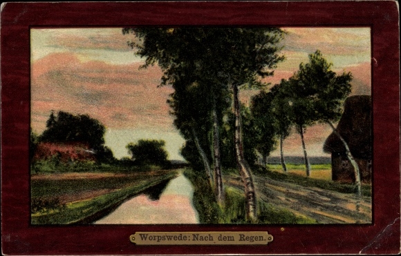 Artist PC Wencke, S., Worpswede in Lower Saxony, after the rain, no. 1093