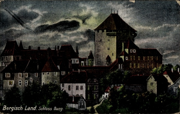 Postcard Burg an der Wupper Solingen, Castle Burg