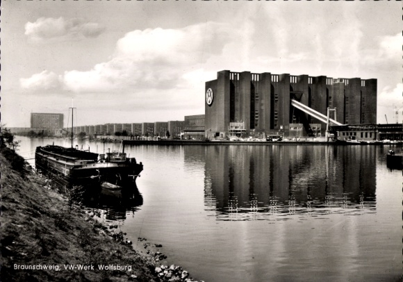 Postcard Wolfsburg, VW Volkswagenwerk