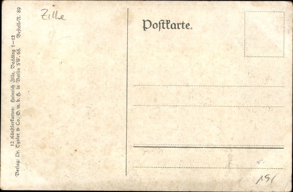 KP artysty Zille, Heinrich, Vadding we Francji, żołnierze karmią kurczaki, I.WW