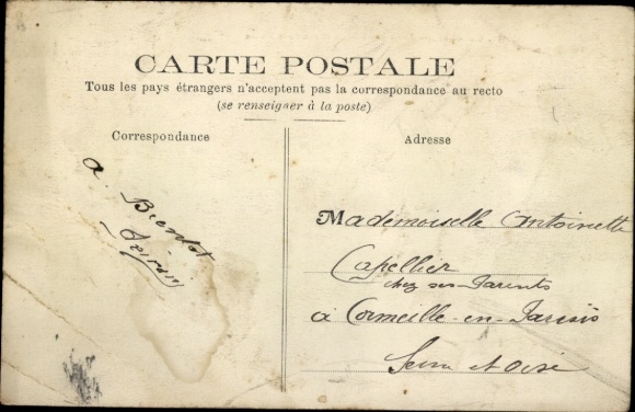 Ak Garches Hauts de Seine, Place des Tilleuls, Rue de la Plaine, Restaurant