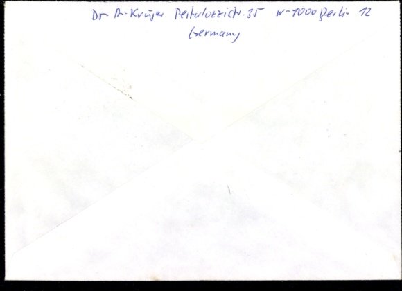 Michel No. 828 on letter from Berlin to Great Britain