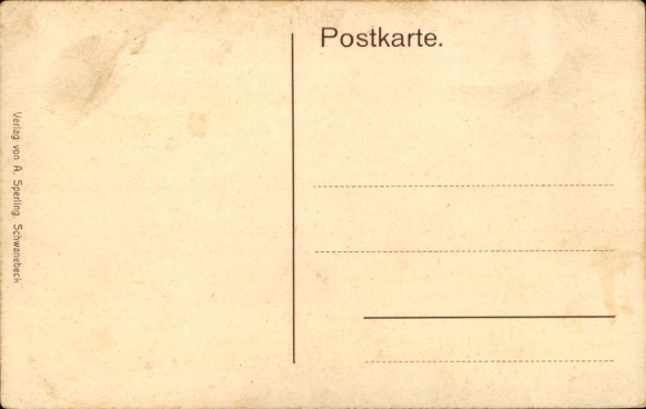 Postcard Schwanebeck in the Harz foothills, Ratskeller