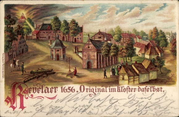 Postcard Kevelaer am Niederrhein, Kloster, year 1656