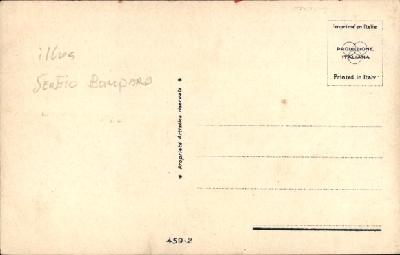 Artist Postcard Bompard, Sergio, portrait of a Woman
