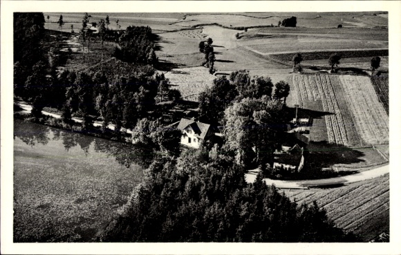 Ak Wilburgstetten in Midden-Franken, Restaurant in de Höllenmühle, Panorama