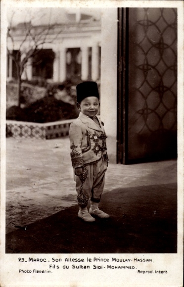 Postcard Morocco, Son Altesse le Prince Moulay Hassan