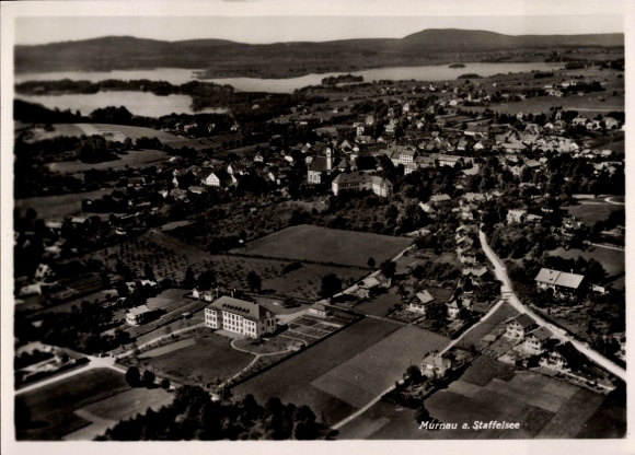 Ak Murnau am Staffelsee, Fliegeraufnahme