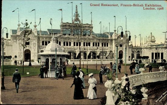 Set von 68 Ansichtskarten, London, Französisch - Britische Ausstellung 1908
