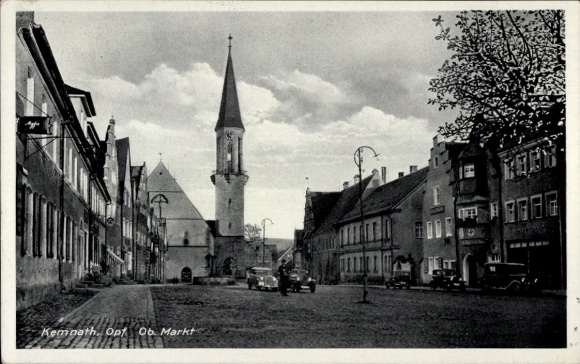 Postcard Kemnath in der Oberpfalz, Oberer Markt