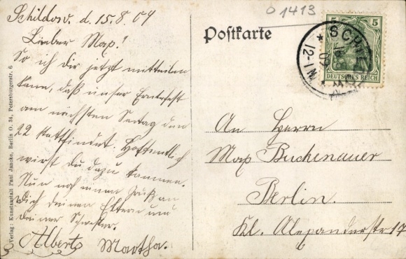 Postcard Schildow Mühlenbecker Land Oberhavel, grocery store, cutting mill