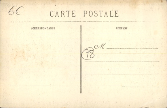 Postcard Montfort l'Amaury Yvelines, church, south view